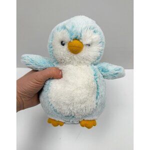 Destination Nation Aurora Teal Frosted Pom Pom Penguin Plush Stuffed Toy
